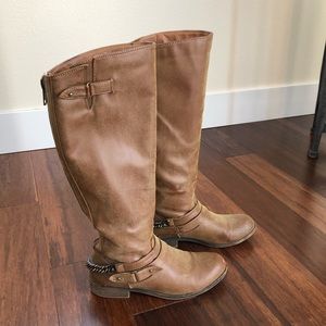 Steve Madden tan tall boots
